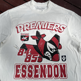 原男新款美式New Vintage复古风格潮牌MN纯棉水洗印花宽松短袖T恤