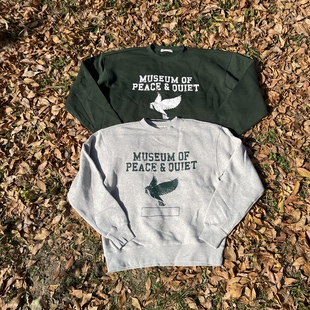 街头潮牌MOPQ纯棉水洗加绒厚实复古宽松滑板卫衣帽衫 原D新款 美式