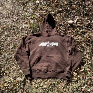 原D新款美式街头潮牌MOPQ纯棉水洗复古BOX宽松落肩滑板连帽卫衣