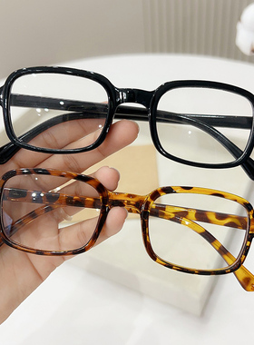 防辐射防蓝光眼镜无度数男眼睛女潮款网红ins同款gm黑框平面镜新