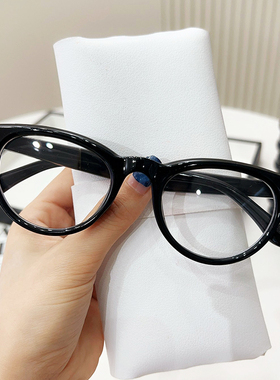 眼镜防辐射抗蓝光素颜神器眼睛圆脸大脸可配度数护目平光镜框男潮