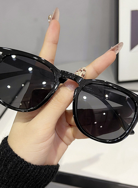 墨镜女夏防紫外线太阳眼镜男士开车2025潮流新款时尚圆脸网红眼睛