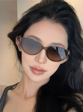 墨镜2025新款潮女太阳镜圆脸网红款时尚防紫外线开车小框眼镜显瘦