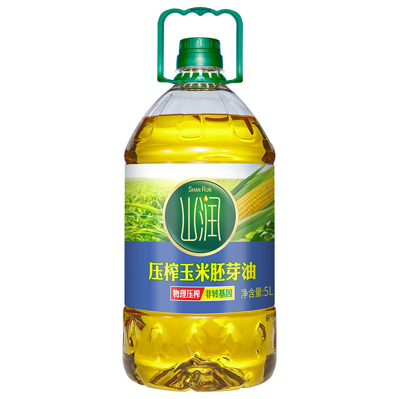 山润压榨玉米胚芽油5L/桶 非转基因物理压榨食用油营养健康