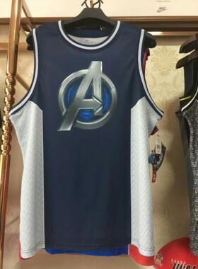 复仇者联盟英雄速干运动篮球服球衣曼威Mavel神盾局avenges