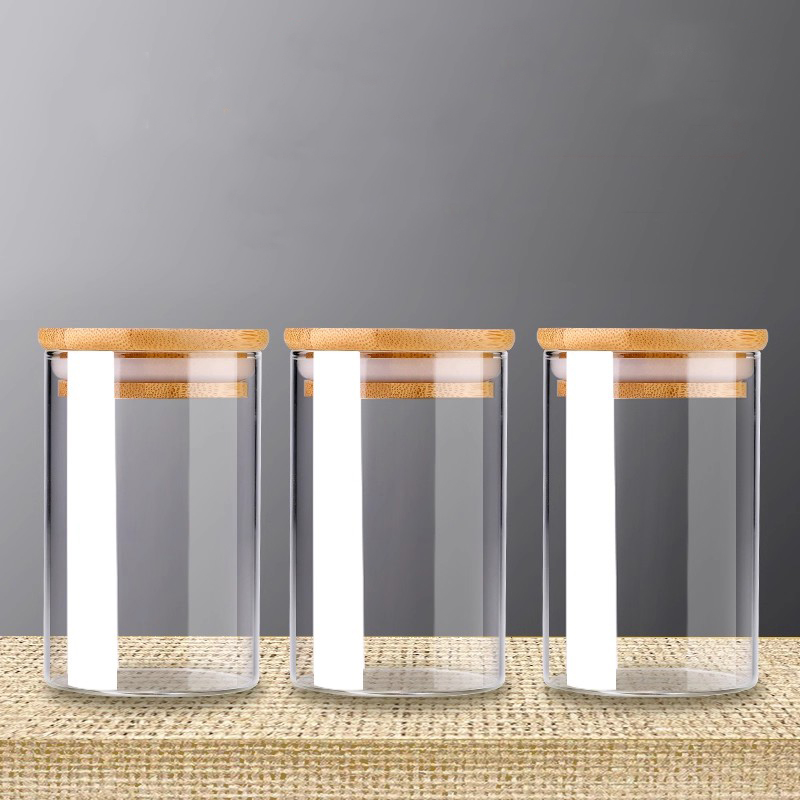 带盖收纳食品级杂粮盒储物玻璃瓶