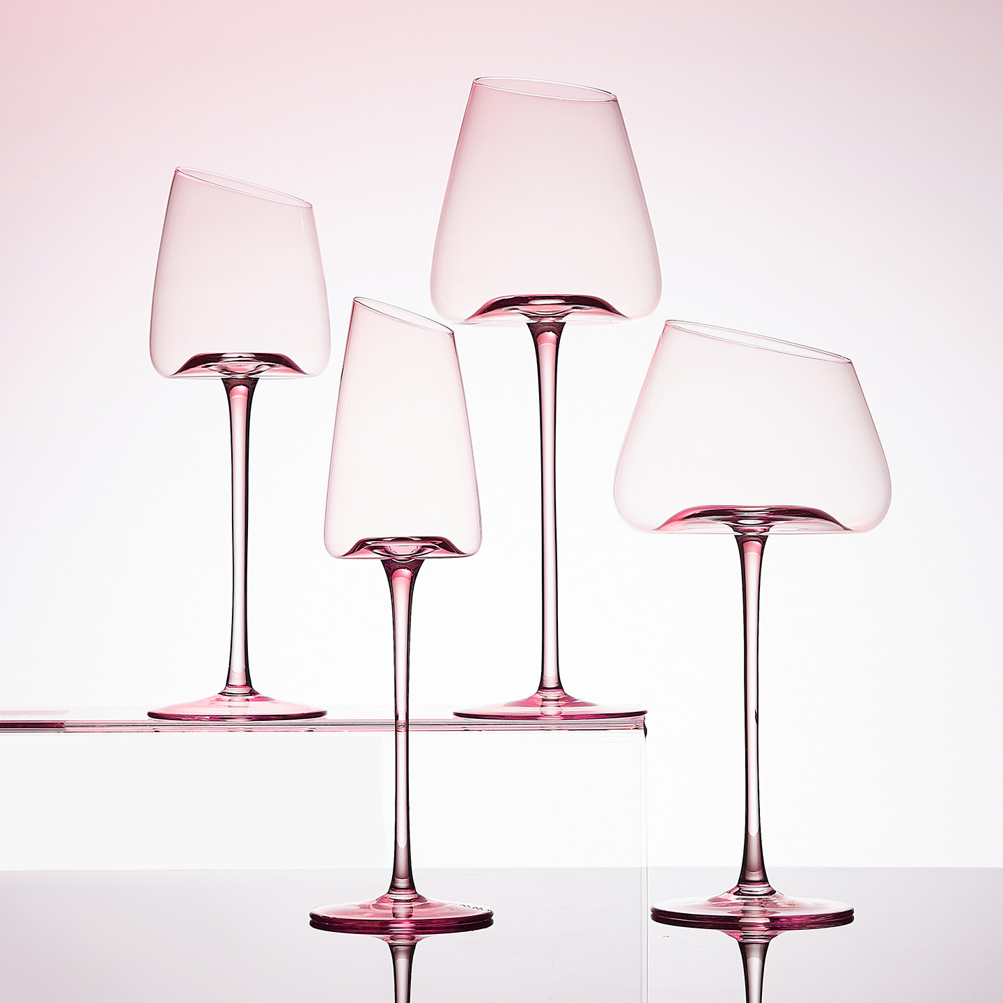 火烈鸟水晶红酒杯套装家用高档轻奢高脚杯创意酒具高颜值香槟杯子