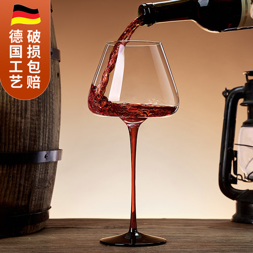 青苹果水晶玻璃高脚红酒杯