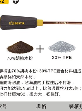 鹰之印34483 超耐油柄十字螺丝刀6*100  6*150长螺丝批起子