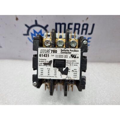 Contattore A Bobina Mars 780 Per Scopi Specifici 110-120VAC
