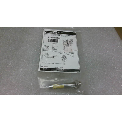 Sensor Fotoeléctrico Banner M12PFF25QMA20 12357 - Nuevo En