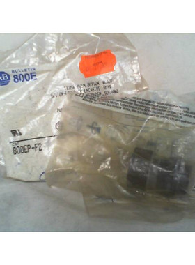ALLEN BRADLEY 800EP-F2 黑色操作员冲洗按钮式按钮 - 全新带盒