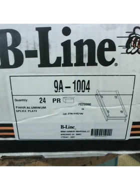 B-Line 9A-1004 Cu?a Cerradura Empalmar Placa (24 Pares) W/ H
