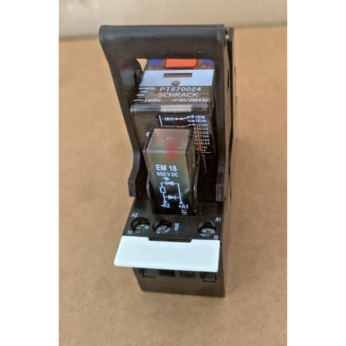 SCHRACK PT78742 Plug in Socket 14 Pole 6A 250v 4PDT 24VDC 51