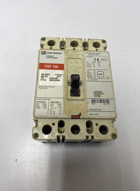 Cutler-Hammer 工业断路器 FWF 40k FWF3100L 3POLE 100A 690VAC