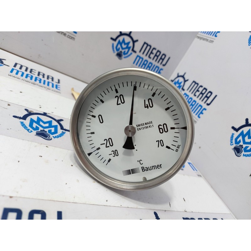 Manometro Baumer TBI100.204.140.51T Da 70 Gradi C A -30 Grad