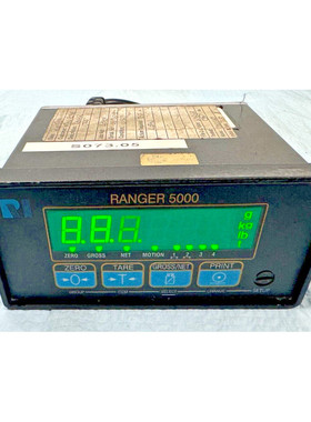 Rinstrum Ranger 5000 Digital Indicator 110-240VAC, Used