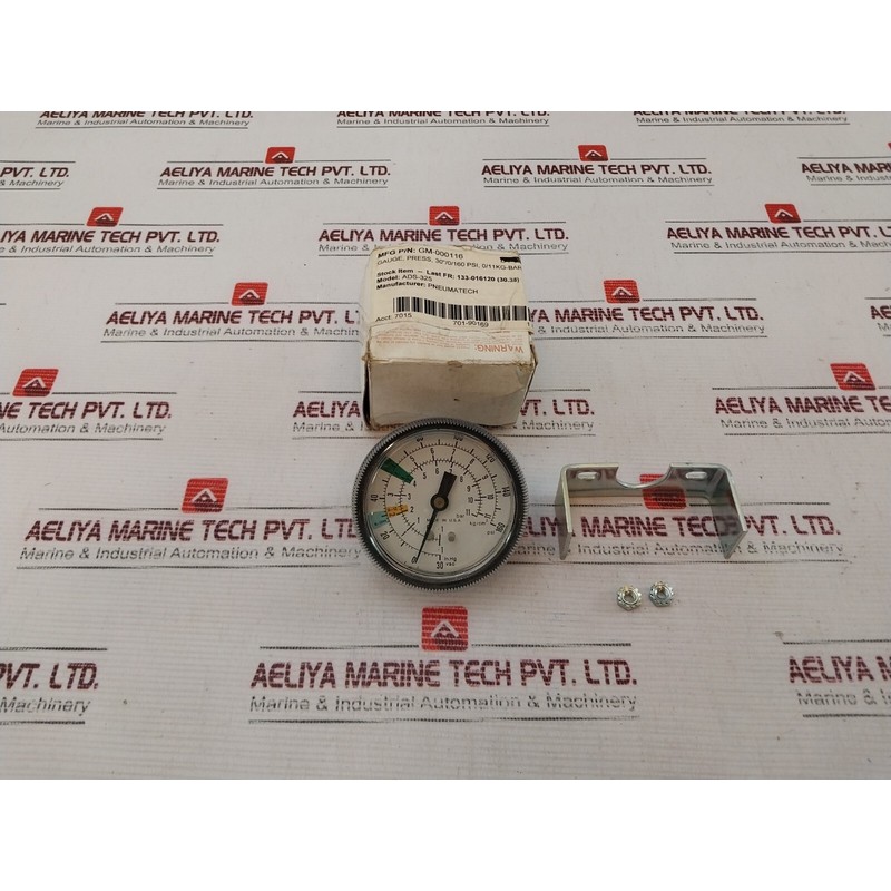Manomètres De Pression PNEUMATECH IN.HG VAC 30,0-160 PSI