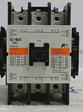 富士电气SCN2S50接触器线圈电压100110伏5060HzAC1Ith80A