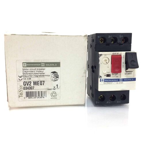 3P Motor circuit Breaker GV2ME07 Telemecanique 2.5A