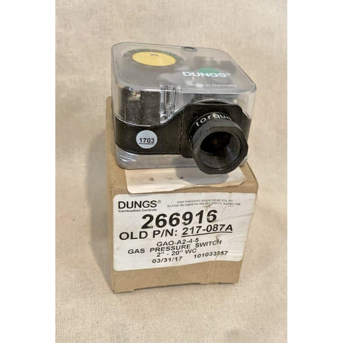Dungs 266916 GAO-A2-4-5 Gas Pressure Switch 2-20 W.C Made in
