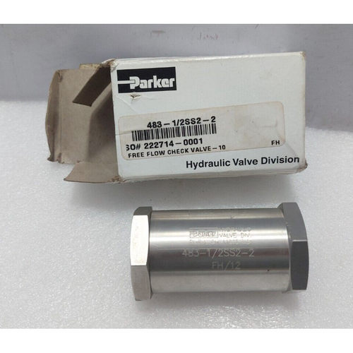 Parker 483-1/2ss2-2 Hydraulic Check Valve