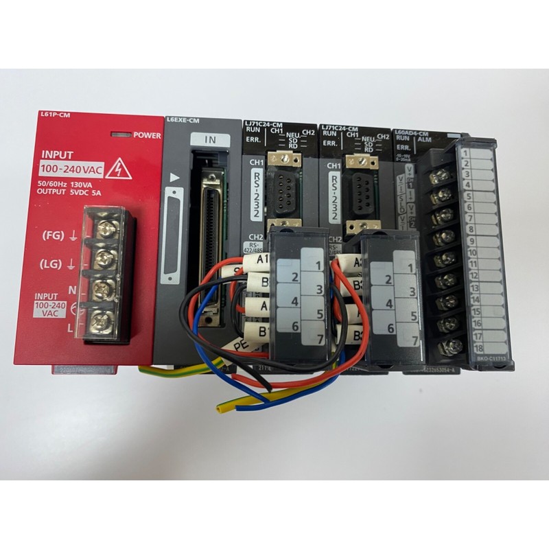 三菱 Q 系列 L61P-CM,L6EXE-CM,2x LJ71C24-CM,L60AD4-CM,L6EC-CM