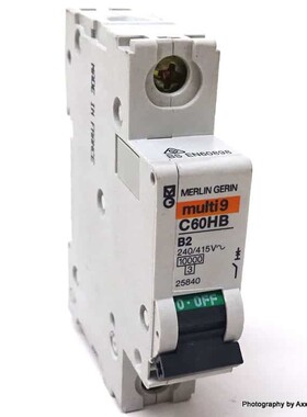 1P Circuit Breaker 25840 Merlin 2A B-curve C60HB-B2 C60HBB2