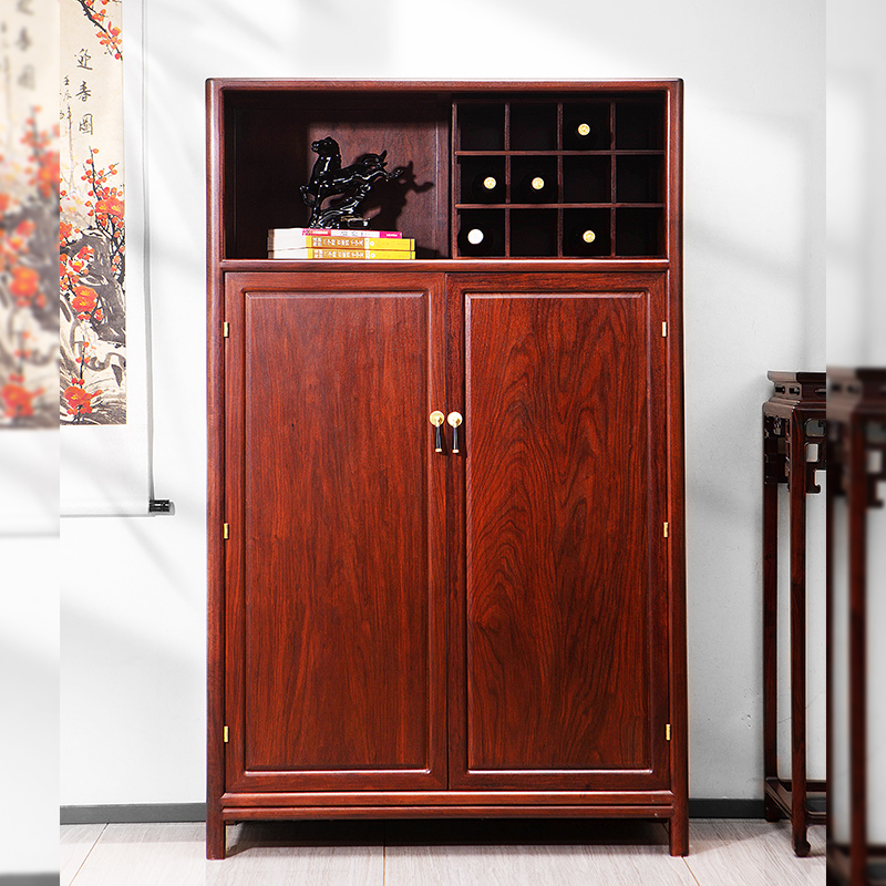 艺浦红木刺猬紫檀素在多功能柜