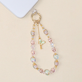 防丢手链 时尚 合金蝴蝶金箔珠适用手机挂绳便携珠串时尚 网红新爆款