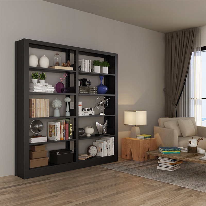 钢制书架图书馆学校阅览室书店书籍架子单双面档案资料架家用书架|ruв категории коммерческий/офисная мебель, полки/витрина, аудио книги на полках - от Buy2taobao.com для оказания профессиональной услуги покупки агента Taobao