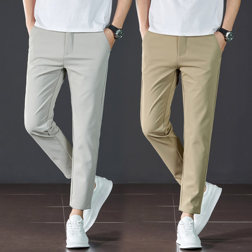 2025新款9分裤男百搭小西裤