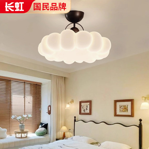 法式中古风卧室吸顶灯奶油风新款