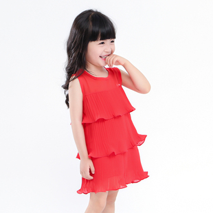 宝宝连衣裙夏装 背心裙一二4三5四五岁女童洋气裙子儿童蛋糕裙 薄款