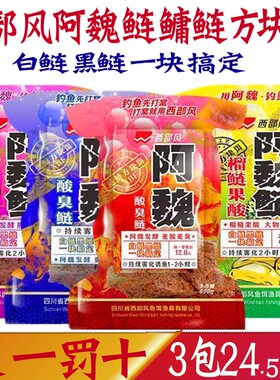 西部风阿魏鲢鳙方块饵酸臭花白鲢