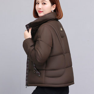 小个子妈妈冬装羽绒棉服短款棉衣女秋冬季袄子加厚连帽外套棉服
