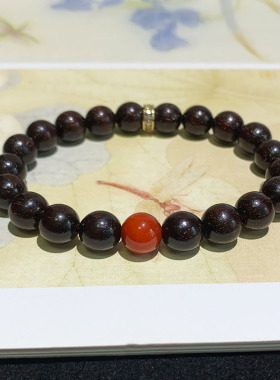 天然小叶紫檀手串木质文玩手链