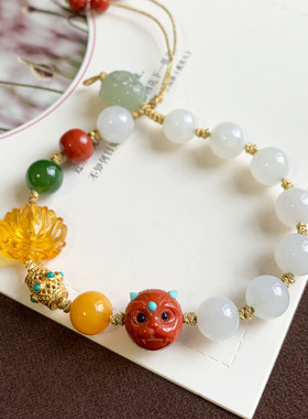 天然和田玉多宝手串时尚高级