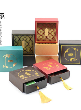 抽拉手链木纹珠宝首饰传承盒