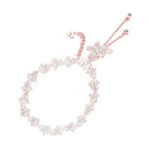 足银999手链 云蝶手链甜美时尚蝴蝶银手串流苏手链送女友春日花花