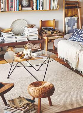 日本进口东理家居toli地毯ak1000可拆洗拼接客厅卧室免胶自粘地垫