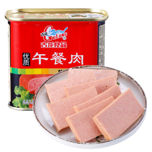 厦门古龙午餐肉罐头340g 24罐户外火锅麻辣烫香锅速食即食罐头