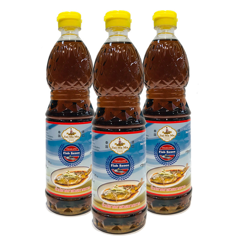 进口水妈妈泰国鱼露700 ml常温瓶装味露凤尾鱼汁凉拌炒菜泰式酱油