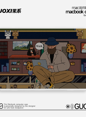 VISION美式潮牌透彩壳适用苹果macbookpro保护壳2023款14寸macbook套air13笔记本mac电脑轻薄13.3透明保护套