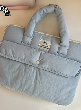 V-SION时尚百搭笔记本电脑包手提适用苹果macbook15点6寸小新air13.3华为matebook联想女14内胆包pro保护套