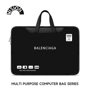 VISION潮牌笔记本电脑包手提适用苹果macbook15点6寸小新air13.3华为matebook联想女14内胆包pro保护套