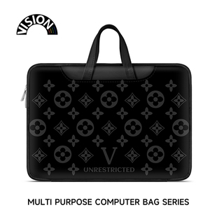 VISION时尚 潮牌笔记本电脑包手提适用苹果macbook15点6寸小新air13.3华为matebook联想女14内胆包pro保护套