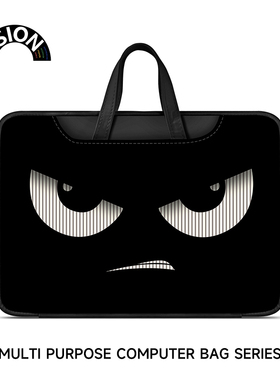 V-SION表情笔记本电脑包手提适用苹果macbook15点6寸小新air13.3华为matebook联想女14内胆包pro保护套