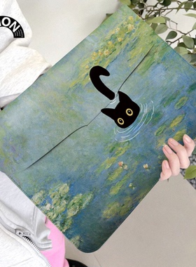 V-SION黑天鹅笔记本电脑包适用于华为matebook14寸保护套联想小新pro16苹果macbook15.6翻盖平板内胆包12寸