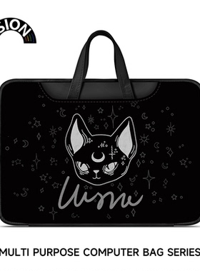 VISION露娜猫笔记本电脑包手提适用苹果macbook15点6寸小新air13.3华为matebook联想女14内胆包pro保护套